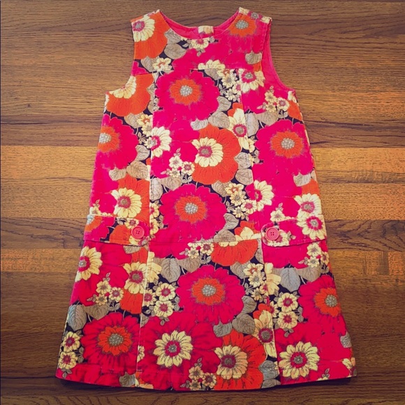 GAP Retro corduroy flower dress. Pristine. - Picture 1 of 8